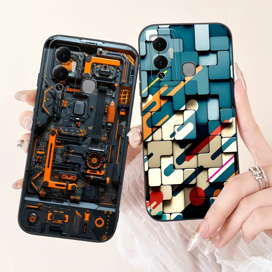 Para Infinix Hot 12 Play 12i Funda X665B X665 X6816C X6816 Funda de silicona suave a prueba de golpes para Infinix Hot 12 Pro Hot12 Funda - imagen 4