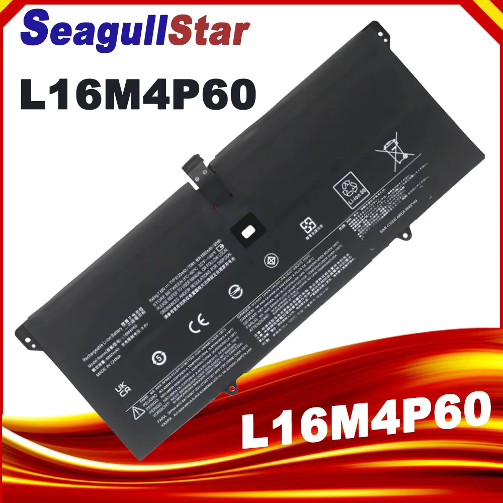 Batería de ordenador portátil L16M4P60 para Lenovo Yoga 920-13IKB Series Ideapad Flex Pro-13IKB-81TF 6 Pro-13IKB L16C4P61 5B10N17665