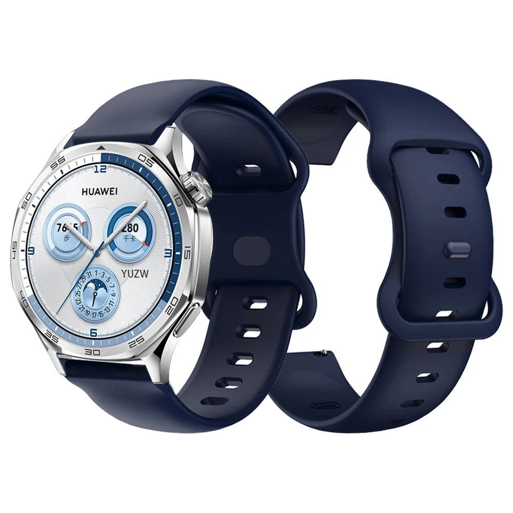 Correa de silicona de 20mm y 22mm para HUAWEI WATCH GT 5 Pro, bandas suaves deportivas GT 5 4 3 46mm SE GT 3 Pro 42mm 46mm Runner, pulsera de repuesto - imagen 2