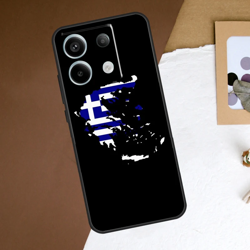 Funda de teléfono con bandera griega para Redmi Note 12, 13 Pro Plus, 9, 10, 11 Pro, 9S, 10S, 11S, 12S, Redmi 10C, 12C, 13C - imagen 4