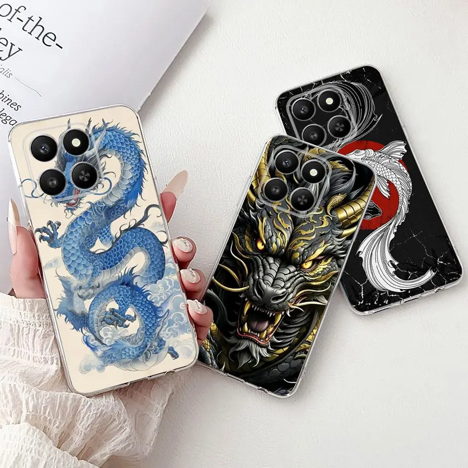 Funda trasera de silicona suave y delgada con lazo de gato de dibujos animados para Honor X7d de 6,77 pulgadas para Honor Play 10T Funda HonorX7d 4G Coque - imagen 4