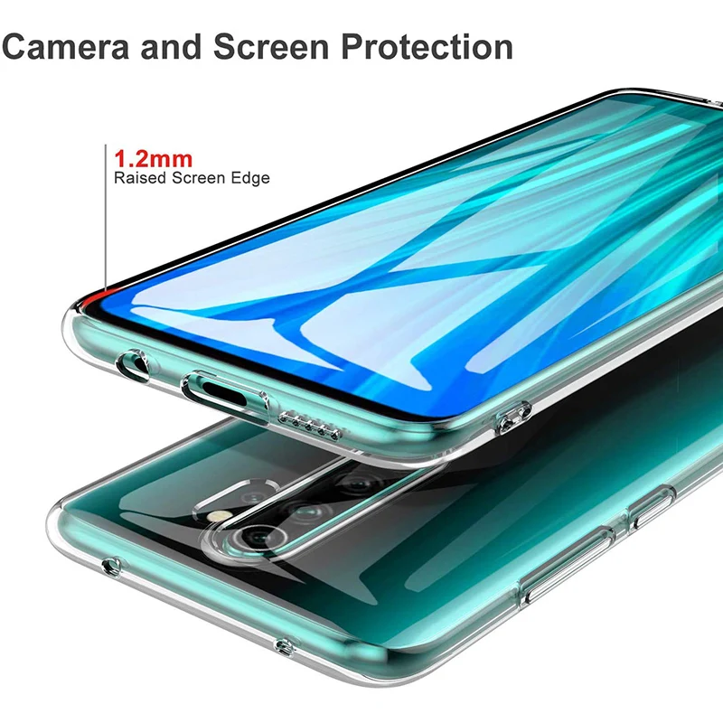 Funda de teléfono transparente a prueba de golpes para Xiaomi Redmi 8 8A Note8 Pro 8T suave TPU silicona transparente contraportada móvil Note 8 T 8Pro Gel - imagen 5