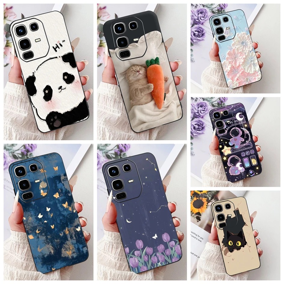 Para Infinix Note 50 Pro 4G funda X6855 Coque lindo Panda astronauta gato funda de silicona suave para Infinix Note 50 Note50 X6858 parachoques