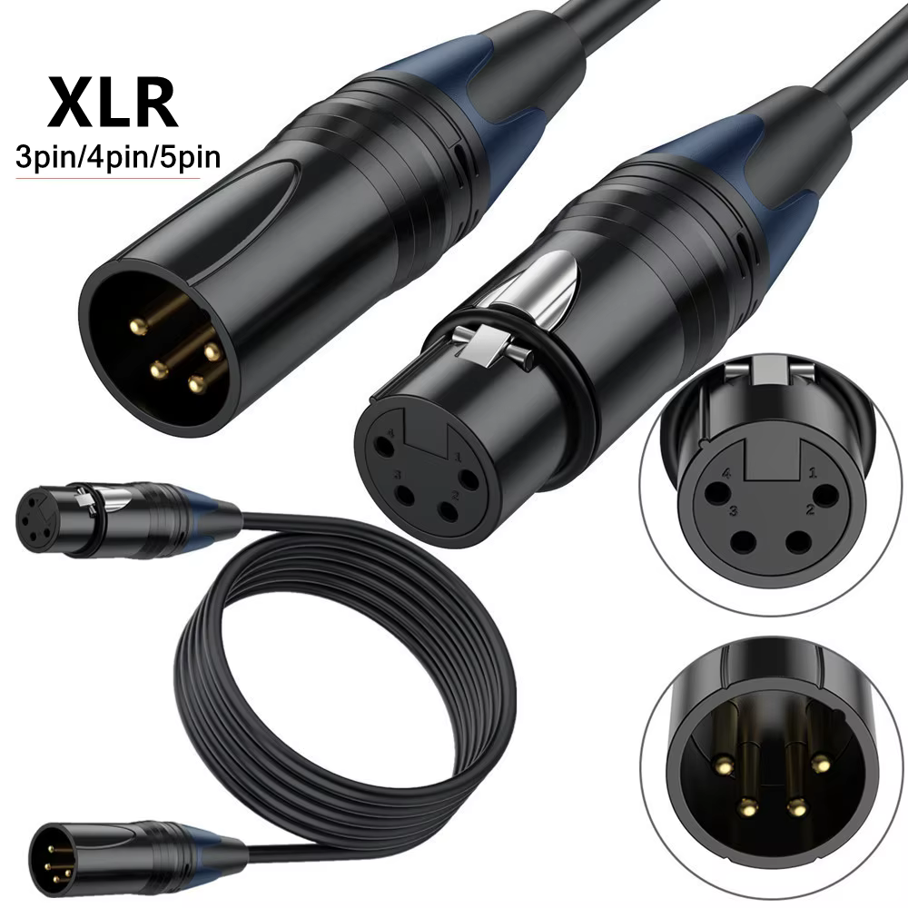 Cable XLR Macho-Hembra Extensible para Cámara DSLR y Consola DMX - imagen 4