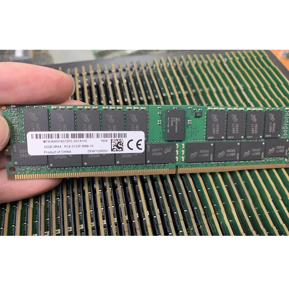 1 Uds RAM para MT 32G 32GB 2RX4 DDR4 2133 ECC REG memoria MTA36ASF4G72PZ-2G1A1IG/2G1A1IK - imagen 4