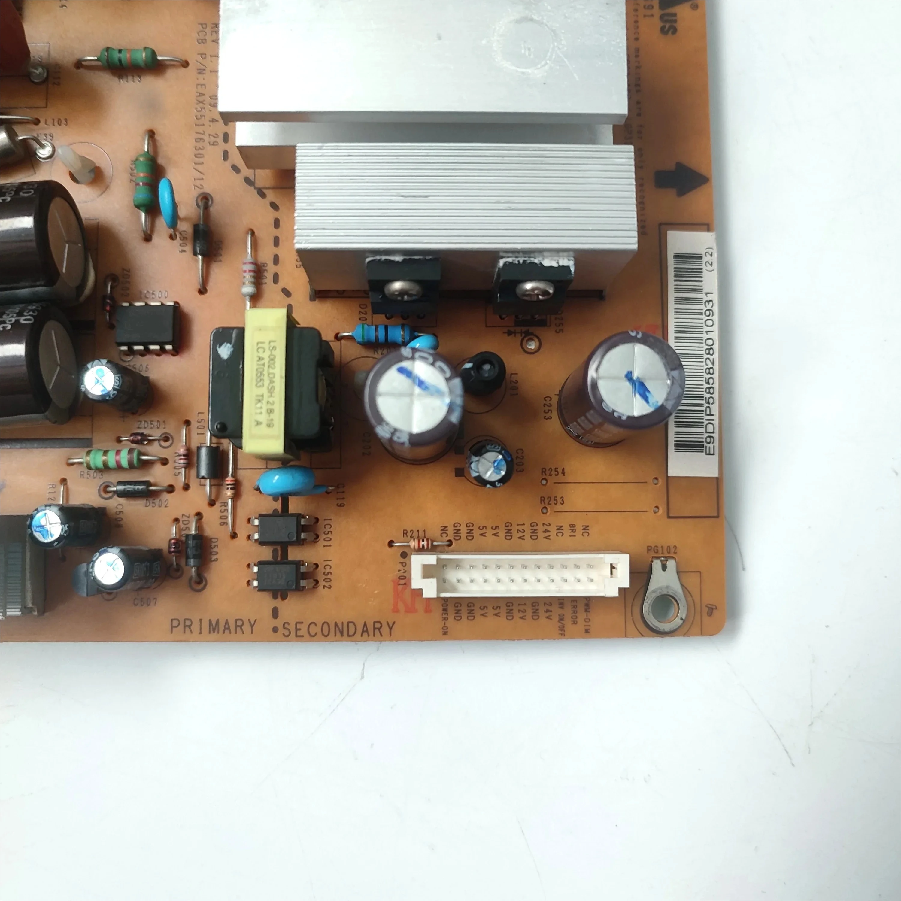 EAX 55176301 /12 = EAX 55176301 /11 LGP32-09P EAY 58582801   Placa de alimentación para TV 32LF11-UA 32LH2000-ZA 32LH210C-UA 32LH3000-ZA de 32 pulgadas - imagen 4