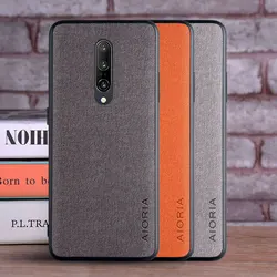Funda OnePlus 7 Pro - Cuero textil, TPU suave y protección de cámara