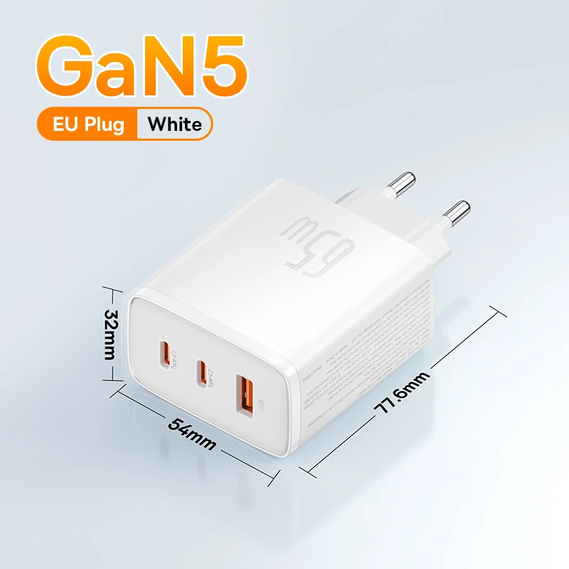White EU Plug