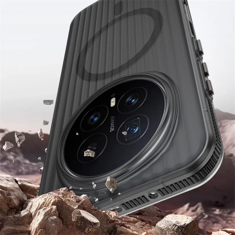 Para Huawei Honor Magic 8 Pro funda dura de PC transparente magnético MagSafe funda protectora trasera antideslizante para Magic 8 7 Pro Shell - imagen 3