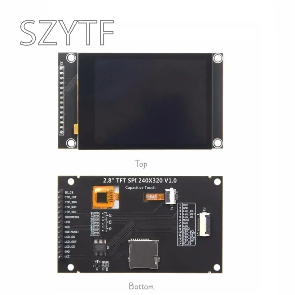 Pantalla de visualización del módulo LCD TFT serie SPI de 2,8 pulgadas 240 × 320 con controlador de panel táctil IC ILI9341V