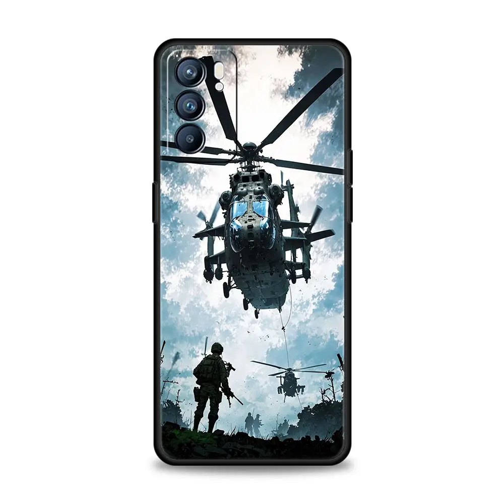 Funda de fuerzas especiales del ejército militar para Oppo Reno13 Reno12 Reno11 F Reno10 Pro A54 5G Find X5 A9 A57 A78 4G A79 A80 A98 - imagen 4