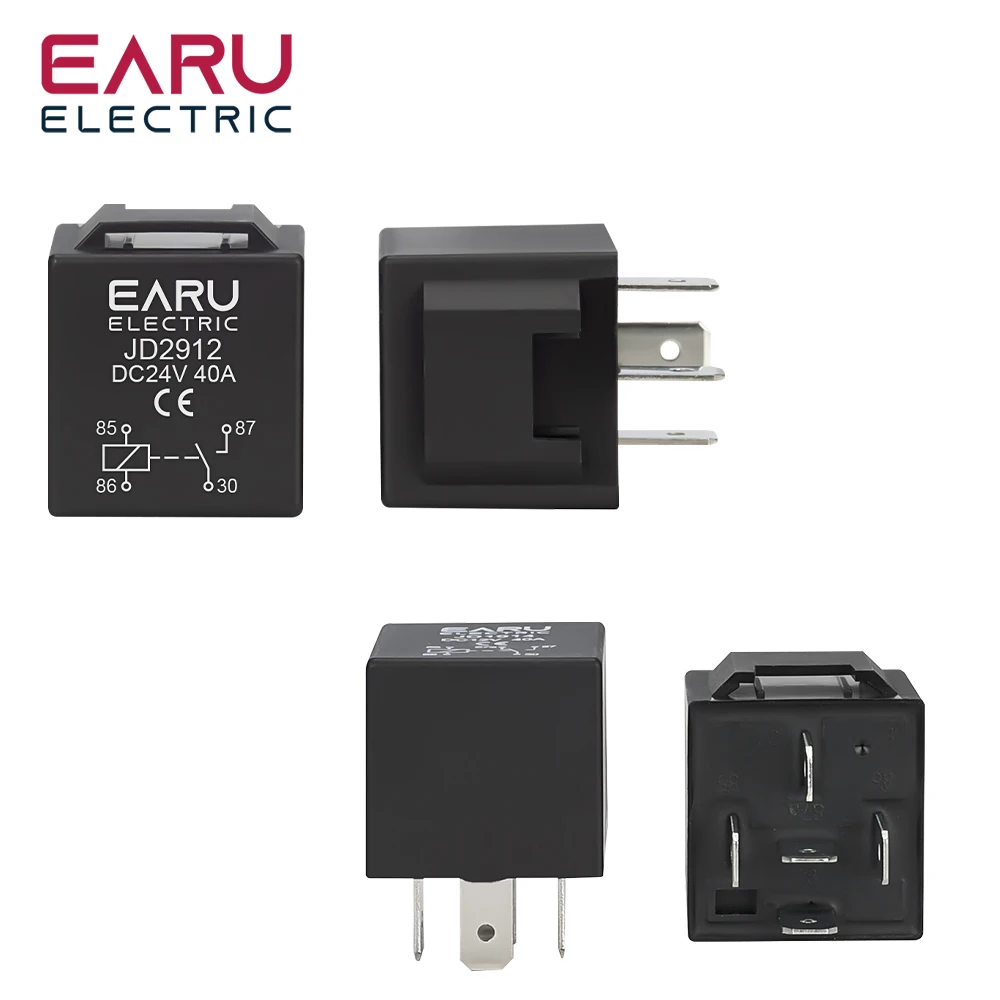 Relé de coche impermeable de 4, 5 pines, 4P, 5P, 40A, relés automotrices de larga duración, relé normalmente abierto DC 12V 24V para luz frontal, aire acondicionado - imagen 5