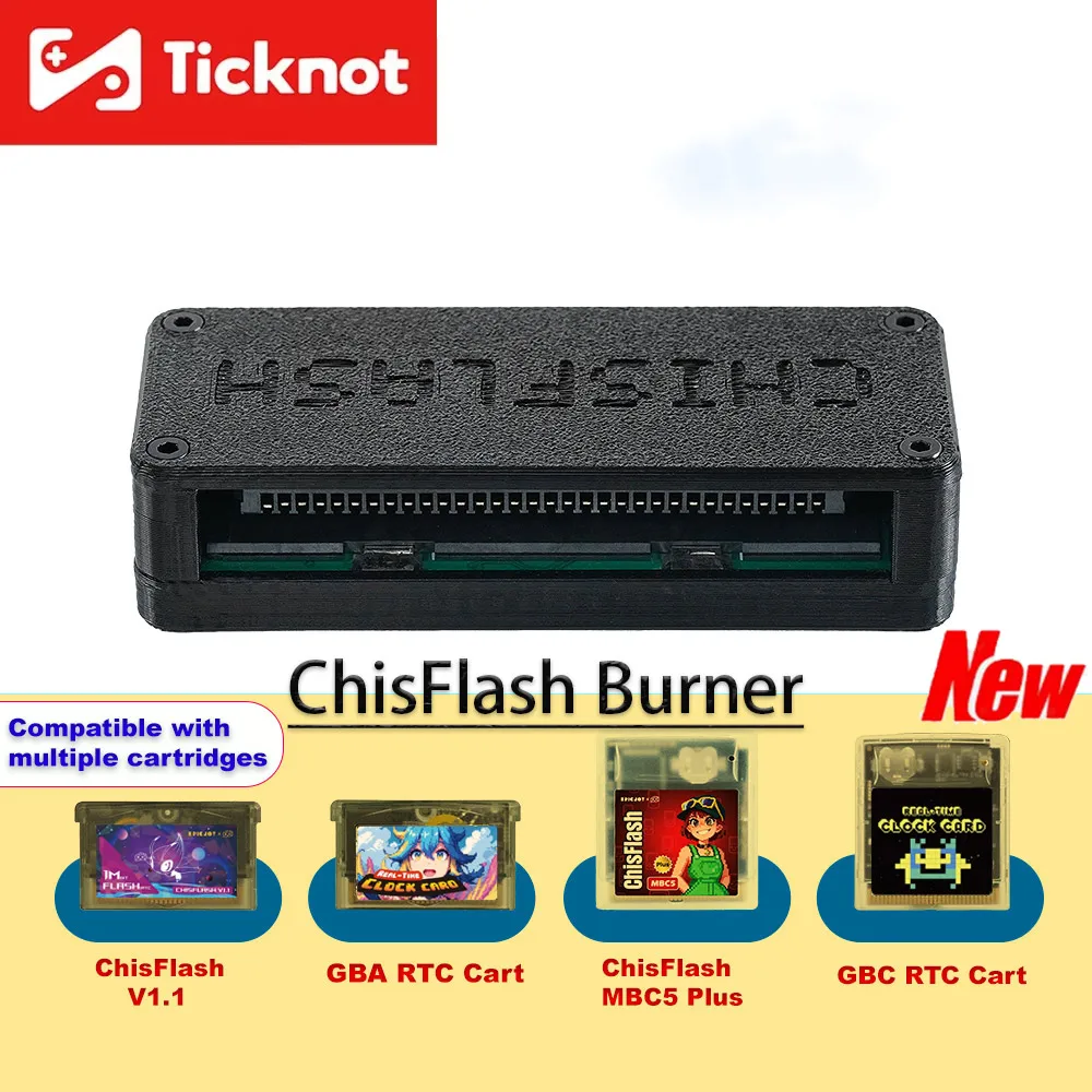 Quemador ChisFlash para programador de cartuchos GameBoy/GBC/GBA compatible con ROM de respaldo y ahorro de juegos - imagen 2