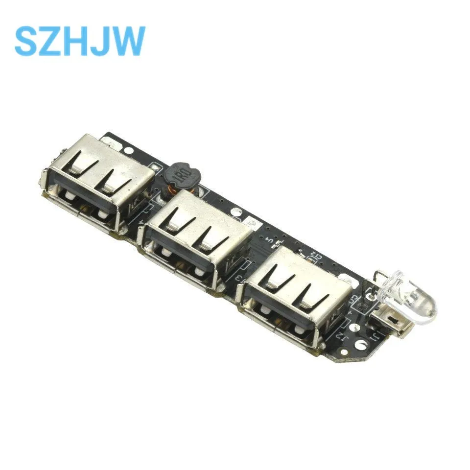 Módulo de cargador de batería de Banco de energía USB, placa de circuito, Boost de aumento, bricolaje, 5V, 2.1A, 3 - imagen 4