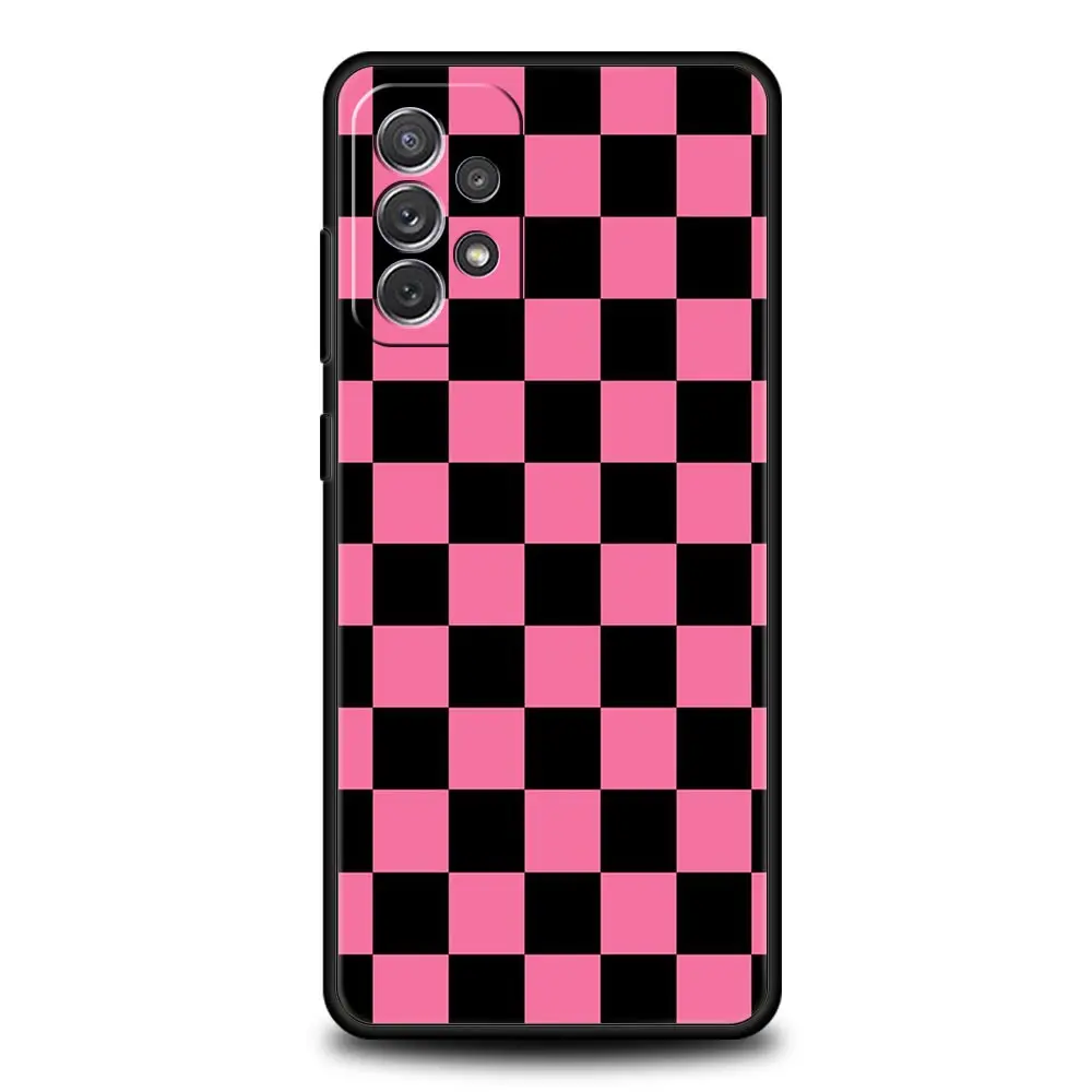 Tablero de ajedrez, funda de teléfono para Samsung A51 A71 A21S A17 A11 A15 A25 A23 A33 A53 A73 A07 A03S A05S A13 A35 A55 5G - imagen 3