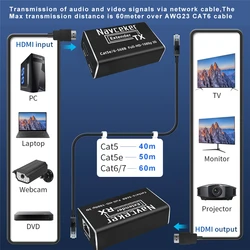 Navceker Extensor HDMI RJ45 1080p 3D