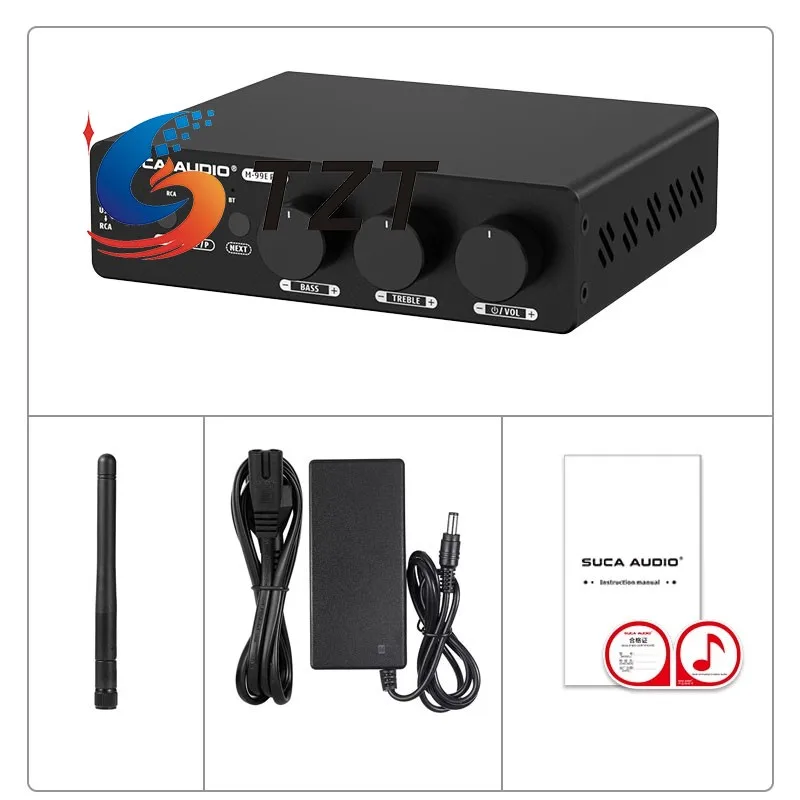 TZT 99E PRO amplificador de potencia Digital multifuncional 2,1 300W + 300W unidad Flash USB de alta potencia Bluetooth 5,2 amplificador de Audio HiFi