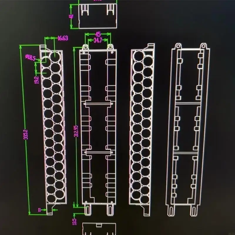 462e 10 cadena 36V 18650 soporte soporte batería Soporte celda para scooters eléctricos M365 Fuente alimentación y - imagen 2