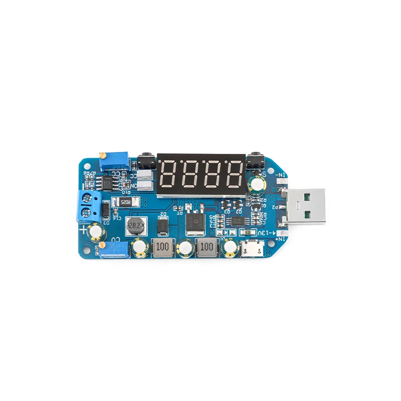 DC-DC CC CV Type-C USB 5V to 3.3V 9V 12V 24V 30V Power Supply 15W Adjustable Step Up/Down Boost Buck Converter Module DP2 - imagen 5