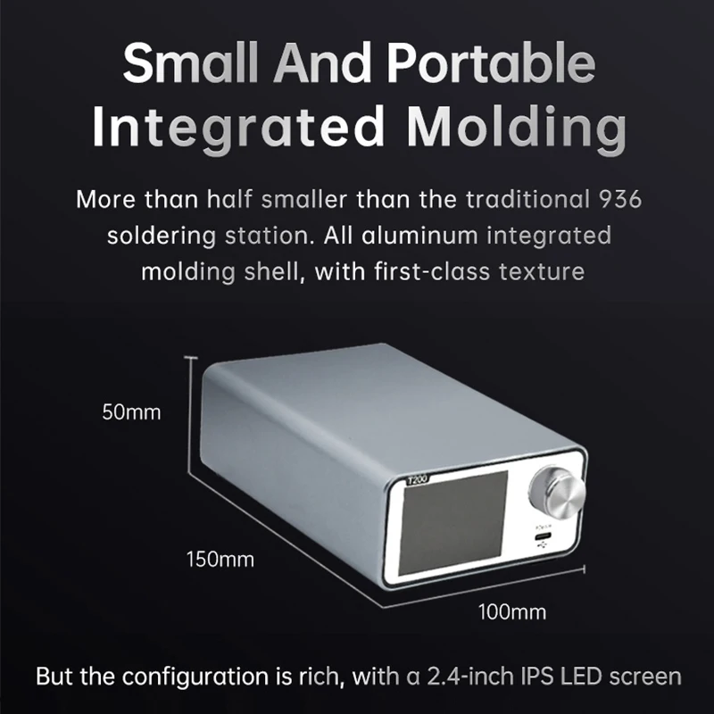 ALIENTEK-estación de soldadura T200, Compatible con punta de soldador 210/245/115/T12, Control de temperatura de mango, Estación de Reparación de soldadura - imagen 2