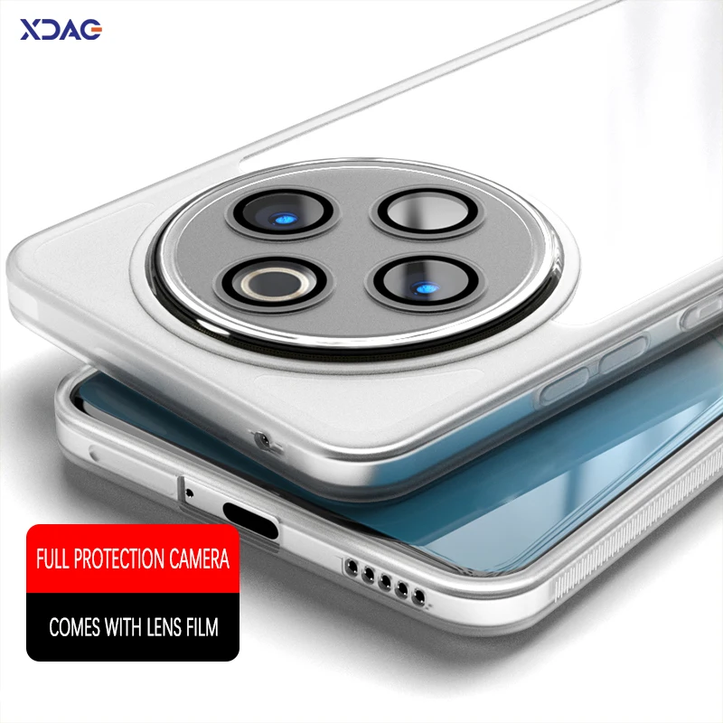 Viene con película de lente Funda de teléfono para iQOO Z10 VIVO Y300 Pro Plus Pro + 5G 6,77 "Funda marco acrílico Funda trasera de silicona suave