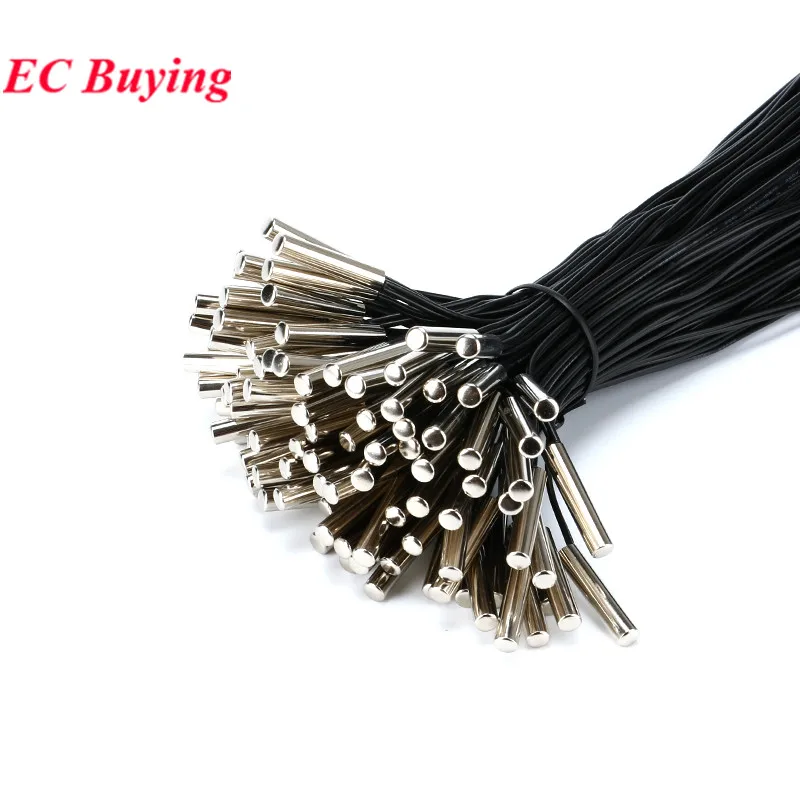 100 uds/1 unidad NTC sonda impermeable cable termistor epoxi de precisión Sensor de temperatura B3950 3435 1% 10K 1M 100cm 1000mm - imagen 5