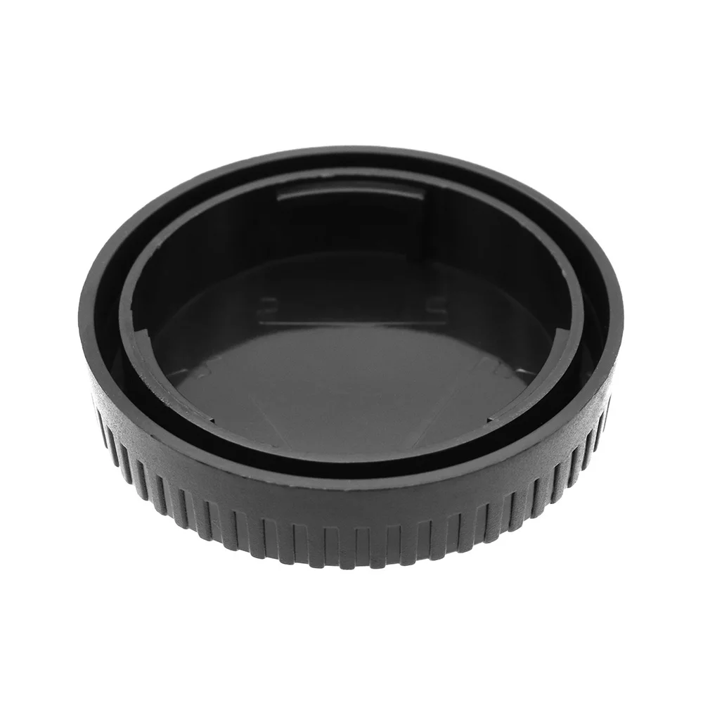 Para Fujifilm X montaje tapa trasera de lente o tapa del cuerpo de la cámara o juego de tapas tapa de lente negra de plástico para la serie XA XT XE XS XH Xpro - imagen 2
