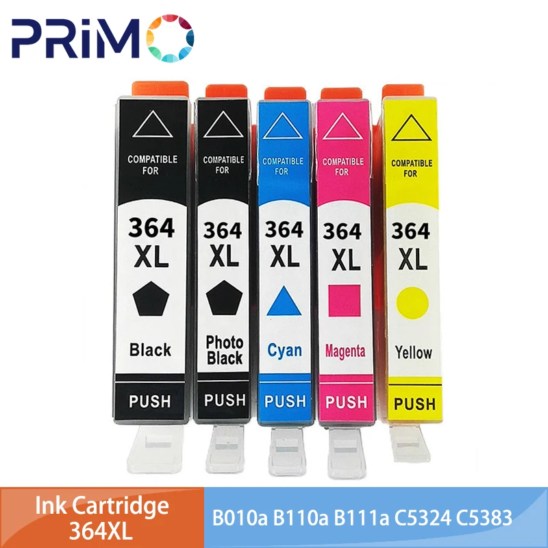 Cartucho de tinta 364XL 364 XL Compatible con HP364 para HP Photosmart 5520 5524 6510 6520 7510 B109 B110 B209 B210 C309 C310 C410