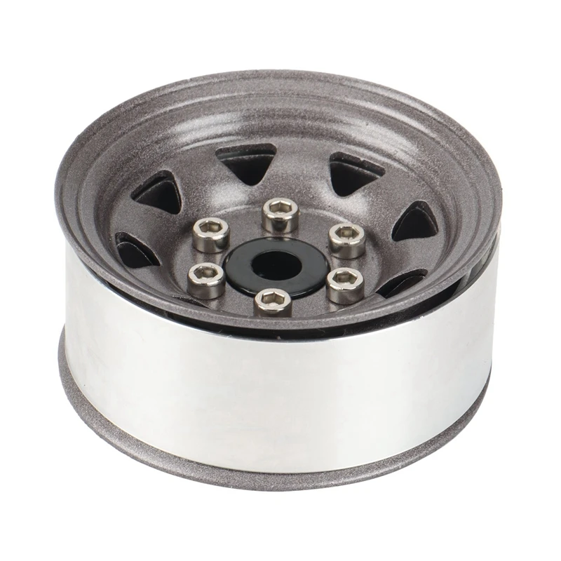 Llanta Beadlock de Metal para coche, 4 piezas, 1,55, para 1/10 RC Crawler, Axial Yeti Jr 90069, RC4WD, D90, TF2, Tamiya, CC01, LC70, MST - imagen 3