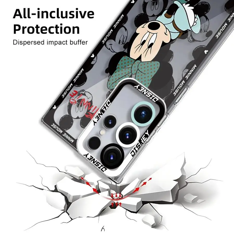 Disney funda de teléfono de Mickey Mouse para Galaxy note 20, 20Ultra, S21, S23, S22, S20, S24 Plus, S20, S23, S22, S21, S24, S23 Ultra, S20, S23, S21 FE - imagen 2