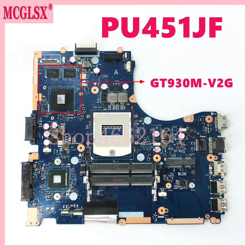 PU451JF con GT930M-V2G GPU placa base para portátil ASUS PU451 PU451J PU451JF placa base para ordenador portátil 100% probado OK