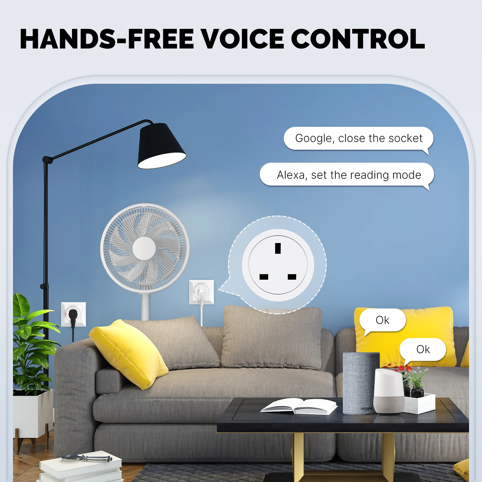 MOES-enchufe inteligente UE/EE. UU./Reino Unido, enchufe WiFi con temporizador de 15/16A, Monitor de potencia, compatible con TUYA, Apple, Homekit con Google Home, Alexa - imagen 5