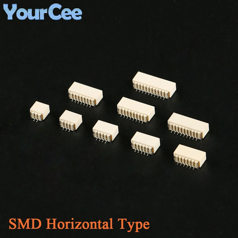 50 Uds JST SH1.0 conector SMD de 1,0mm tipo Vertical/Horizontal carcasa de enchufe cable a placa 2P 3P 4P 5P 6P 7P 8P 9P 10P Terminal - imagen 3