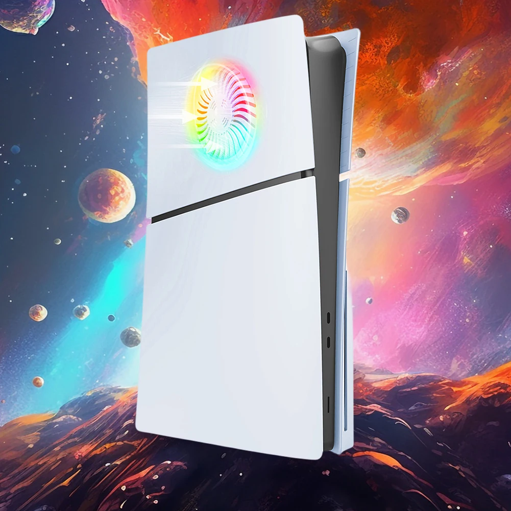 Carcasa de repuesto con rejillas de ventilación de refrigeración, carcasa protectora antiarañazos, carcasa de repuesto ABS Premium para PS5 Slim - imagen 2