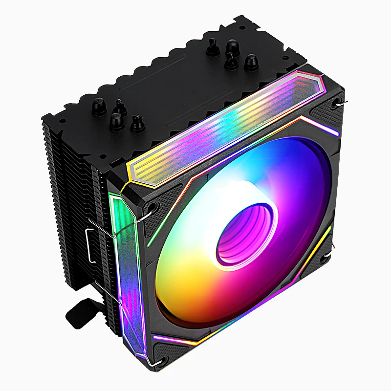 Enfriador de CPU, ventilador de 120mm, 4 pines/PWM X79 X99 AM3 AM4 AM5, procesador AMD, tubo de calor 4/6, instalación refrigerada por aire LGA775 115x1200 1700 1366 - imagen 4