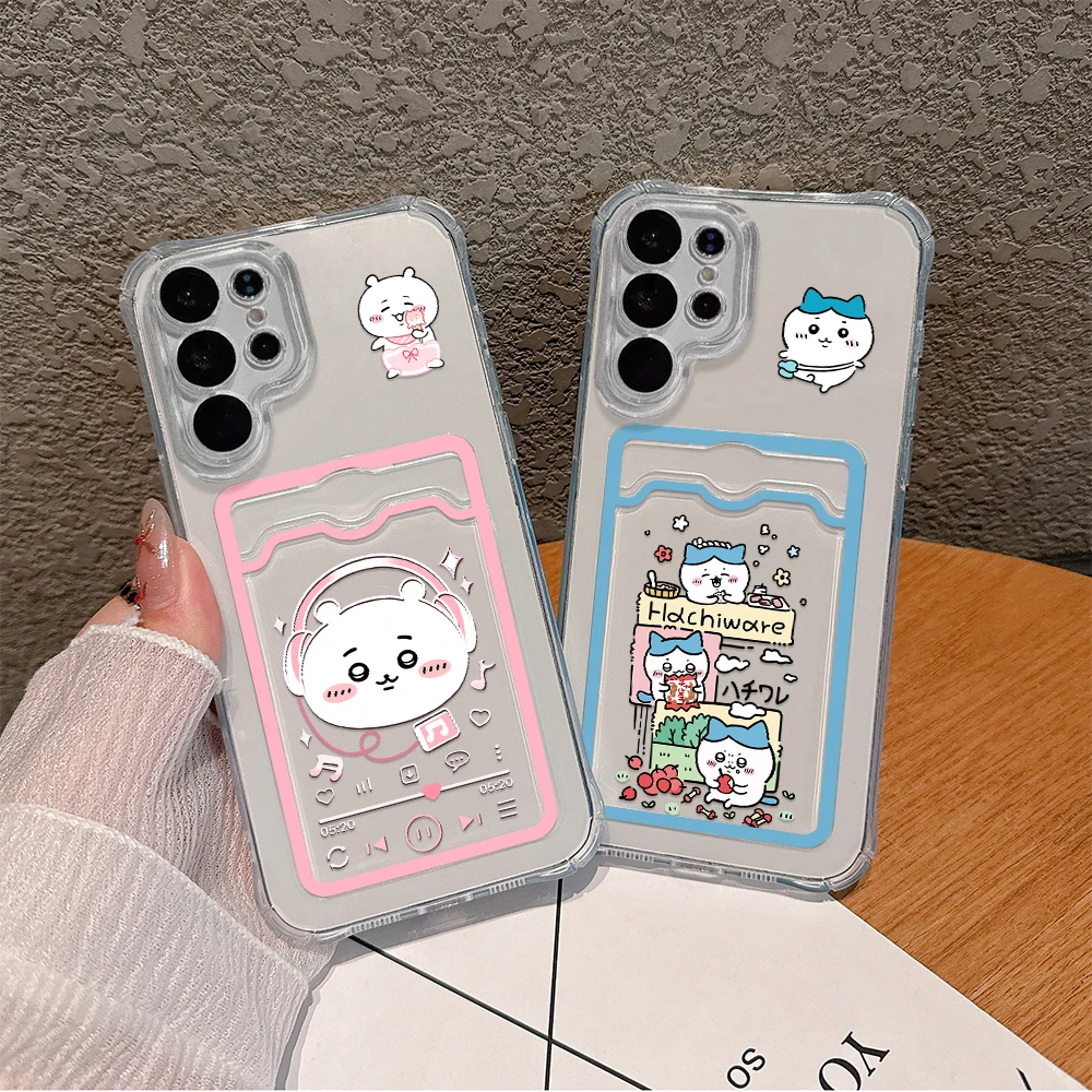 Bonita funda de Anime Chiikawas para Xiaomi Redmi 13C, 12C, 10C, 9A, 9C, Note 13, 12, 12s, 11, 10, 9, 8 Pro, 4G, 5G, cubierta transparente anticaída