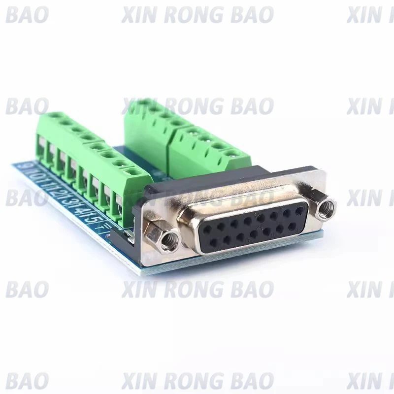 DB15 D-SUB VGA 15pin hembra macho adaptador Jack Terminal Breakout PCB Board - imagen 5