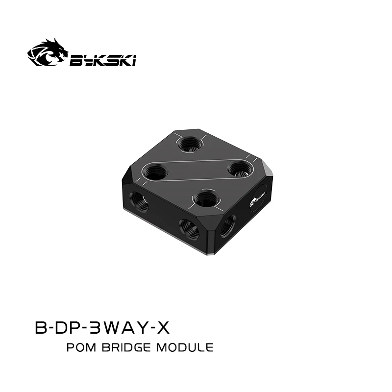 Bloque de terminales GPU Bykski para tarjeta gráfica de computadora, bloque de refrigeración por agua, adaptador de módulo de puente/conectores POM/B-DP-6WAY-X - imagen 5