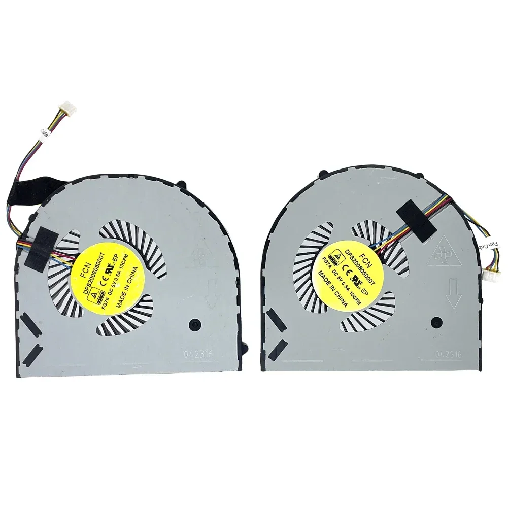 Nuevo ventilador de refrigeración para CPU + GPU de ordenador portátil para DELL 2015 Alienware 15 17R2 17R3 17 R2 17 R3 P43F Series DFS 200805000 T FG79 FG7A CC5V 0,5A