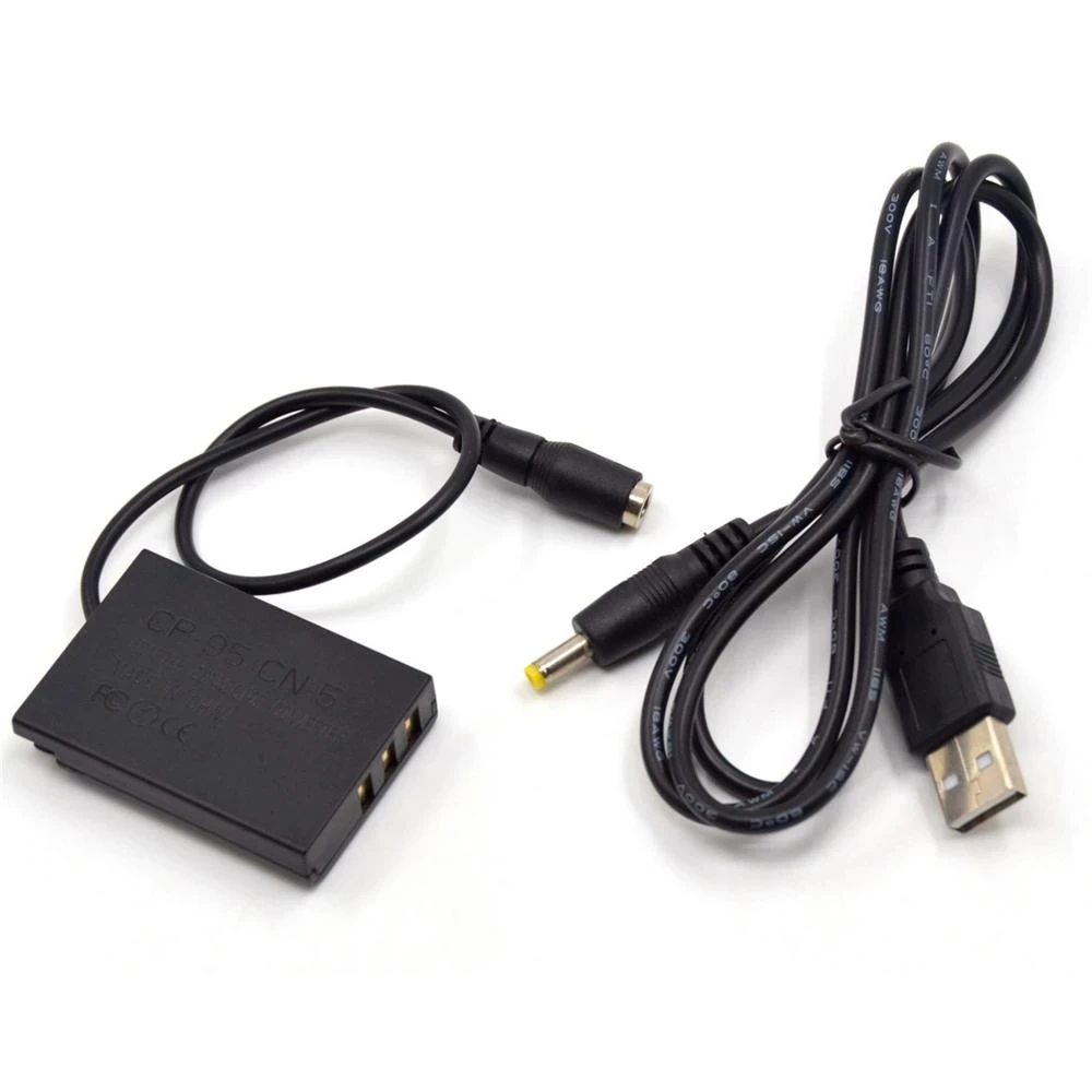 CP-95 CP95 acoplador CC FNP-95 NP 95 batería simulada compatible con fuente de adaptador de corriente para Fujifilm F30 F31FD X100 X-S1 Real 3D W1 X70 X100T - imagen 4