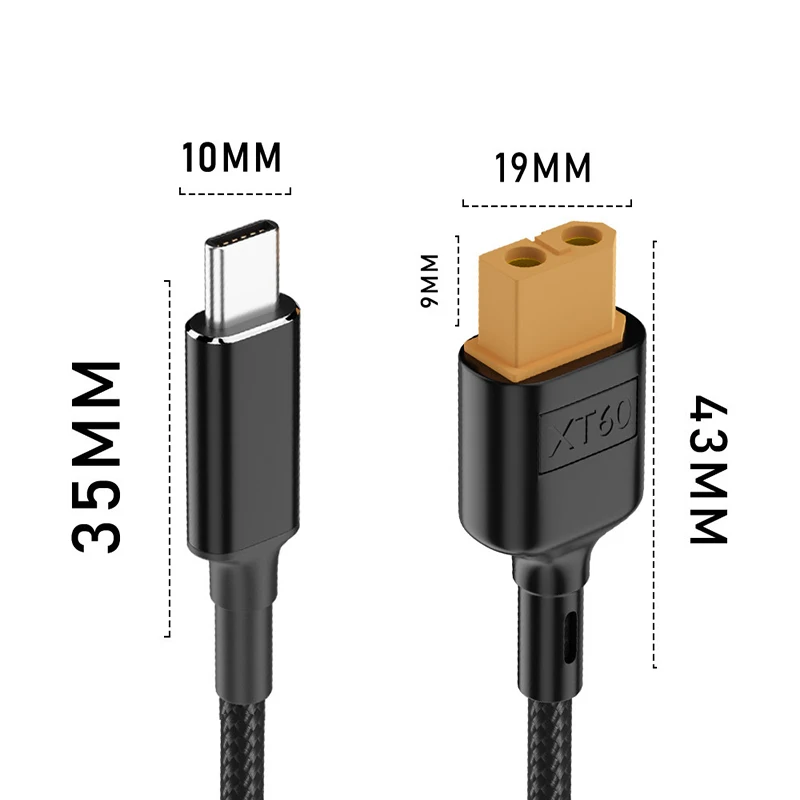 Cable de carga USB-C a XT60 para Toolkitrc SC100 Cable tipo C a XT60 para Toolkitrc M7 M6 M6D M8S 100W línea de alimentación de carga rápida - imagen 2