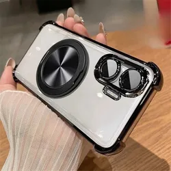 Funda Transparente Antigolpes para iPhone – Soporte Magnético