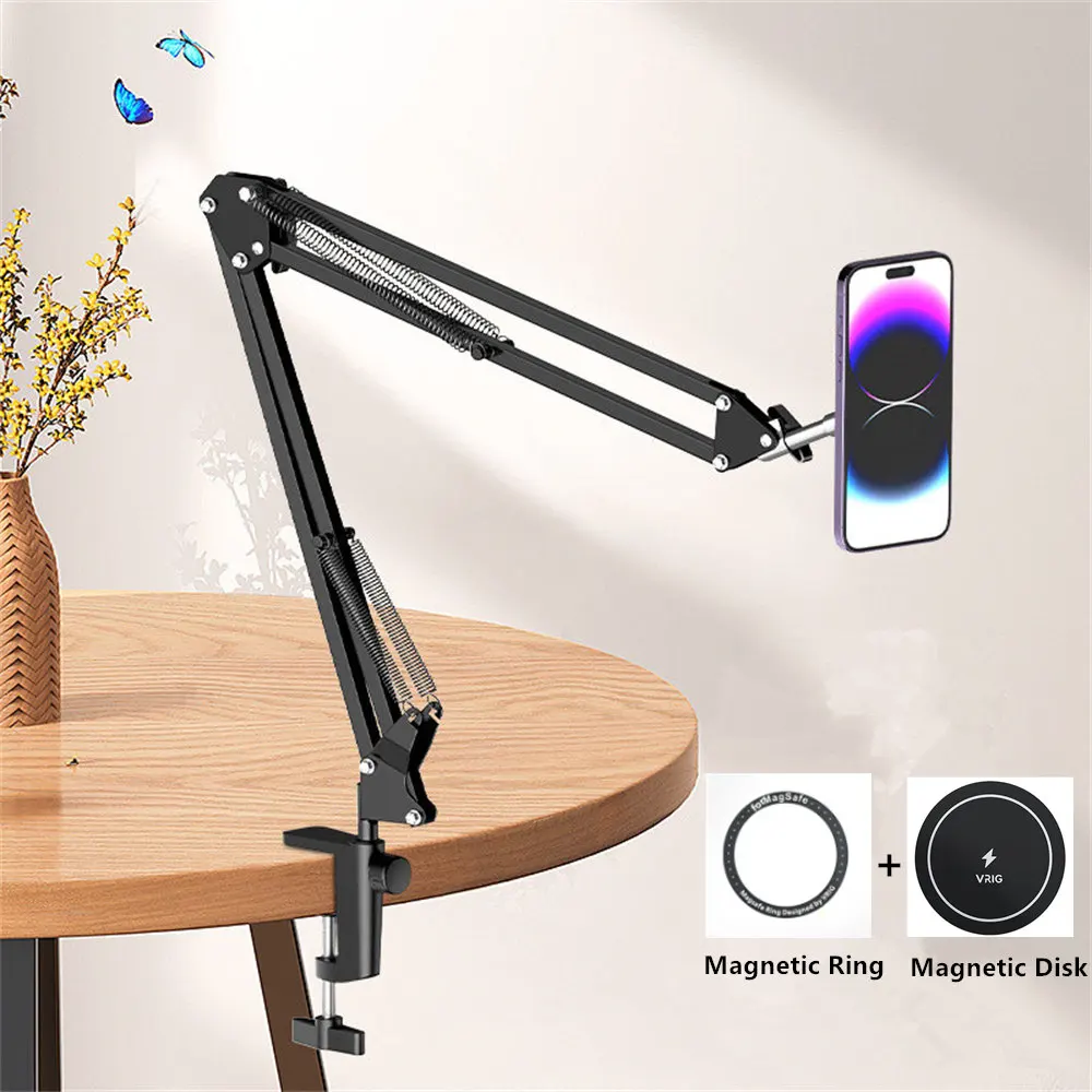 Brazo mágico magnético con soporte magnético para teléfono Magsafe, soporte de montaje para Selfies, transmisiones en vivo, trabajo remoto