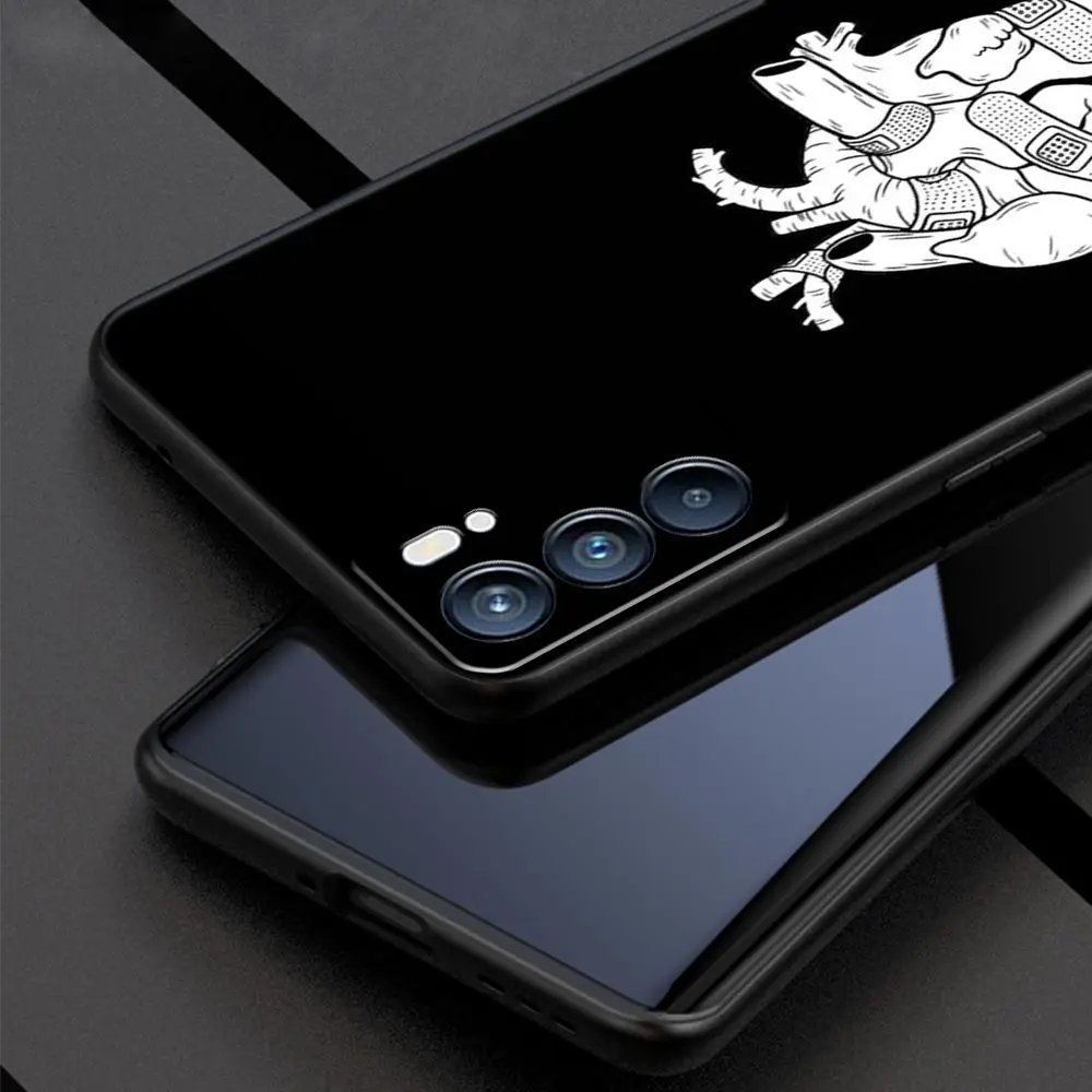 Funda cardiovascular con forma de corazón para Oppo A54 A53 A52 A9 A15 A16 A76 A74 A57 A31 Find X6 Pro X5 Reno8 Reno7 Reno6 Pro 5G - imagen 2