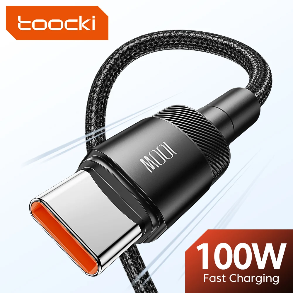 Toocki-Cable USB tipo C a tipo C, cargador de carga rápida para Xiaomi POCO F4 F3 Samsung Redmi Macbook 3M, 100W