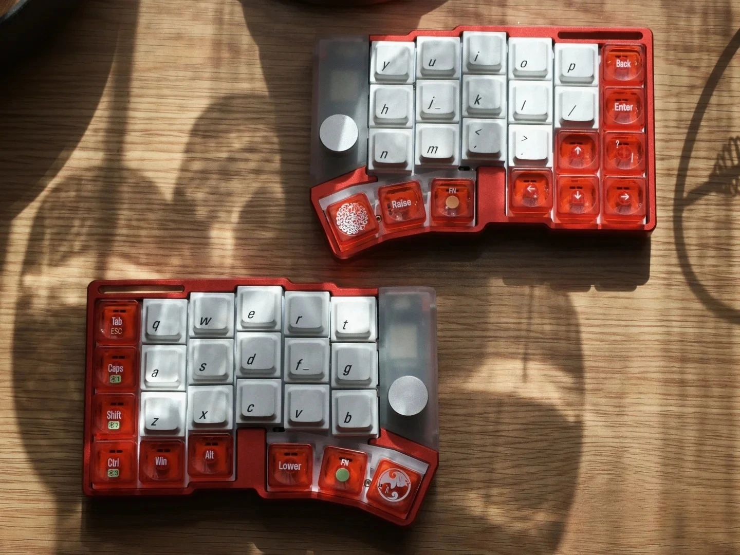 Cornix-Teclado dividido en línea, inalámbrico por Bluetooth, modo Dual, intercambiable en caliente, Vial anodizado, cambio de tecla, teclado para juegos de oficina