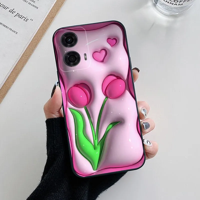 Para Motorola Moto G85 5G funda trasera de silicona suave a la moda para Moto G85 funda de teléfono etui Fundas para MOTOG85 G 85 5G lindo - imagen 2