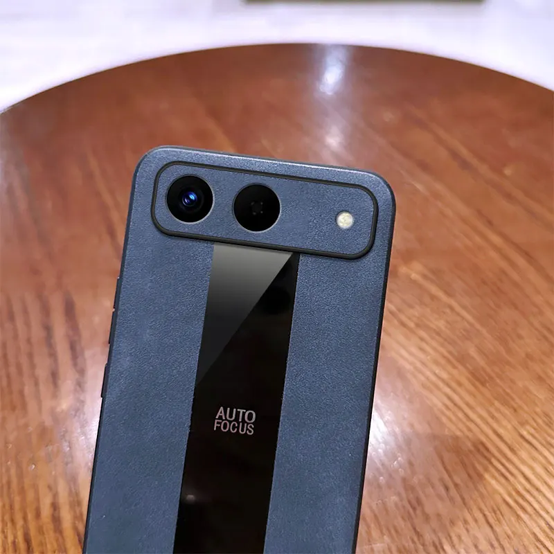 Funda para Tecno Spark Slim Pova Slim piel de oveja PU cuero terciopelo textura suave antideslizante cubierta a prueba de golpes para Tecno Pova Slim - imagen 5