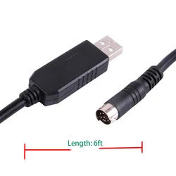 Cable FTDI RS232 USB-DIN para Kenwood TM-D710 Walkie Talkie FT231XS