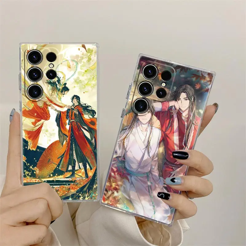 Heaven Official's Blessing Anime Phone Case para Samsung S24 S23 Ultra S22 S20 Plus S21 FE Clear Case Cover Galaxy S24Ultra - imagen 2